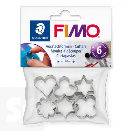 Fimo Palos, Fimo, blanco, negro, 6mm x 50mm, 1 pieza