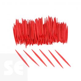 INNSPIRO Bastel-Stäbchen Aus Holz – Flach, Rot, 65mm, 250 Stück, Ideal Für DIY
