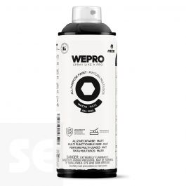 Pintura Mtn Wepro Solvent Negro Cosmos Mate 400 ml