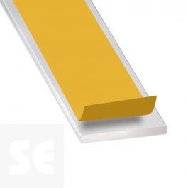 Perfil Pletina Liso Aluminio adhesivo