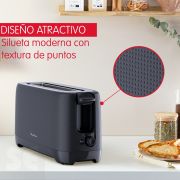 Tostador Morning 1 Ranura Larga Negro Moulinex