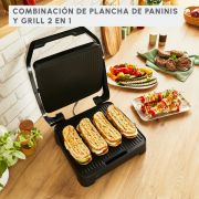 Grill & Sandwichera 2 en 1 2000w Moulinex