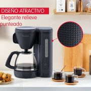Cafetera de Filtro Morning Negra Moulinex