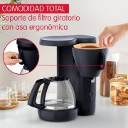 Cafetera de Filtro Morning Negra Moulinex