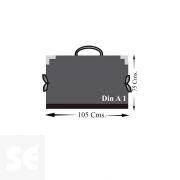 Carpeta de Dibujo forrada con Milskin Negro 75x105cm. Din A1