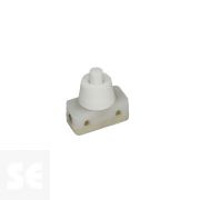 Interruptor Unipolar Cuello 8mm. Blanco