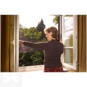 Mosquitera Negra Ventana 130x150 cm Abierto/Cerrado