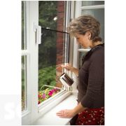 Mosquitera Negra Ventana 130x150 cm Abierto/Cerrado