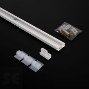 Guía Cuadros Hilo 2 m Aluminio Blanco