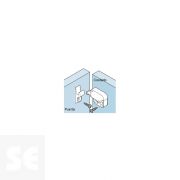 Cierre Toca Mini Blanco. 1 Und