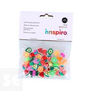 Cuentas Poliméricas 14860 Frutas 10 Modelos de 10mm 50u