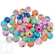 Cuentas 14862 Poliméricas Bolas Modelos Surtidos 10mm 50u.