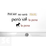 Sticker Deco Pot Ser No Serà  24x68Cm