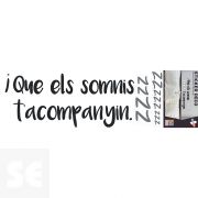 Sticker Deco Que Els Somnis 24x68Cm