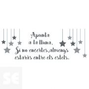 Sticker Deco Apunta A La Lluna  24x68Cm