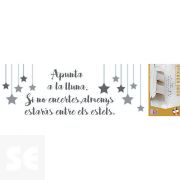 Sticker Deco Apunta A La Lluna  24x68Cm