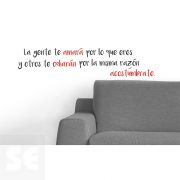 Sticker Deco La Gente Te Amará 24x68Cm