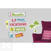 Sticker Deco Necesito 6 Meses 24x68Cm