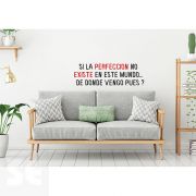 Sticker Deco Si La Perfeccíon... 24x68Cm