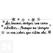 Sticker Deco Los Buenos Amigos... 24x68Cm