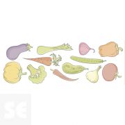 Sticker Deco Vegetales 24x68Cm