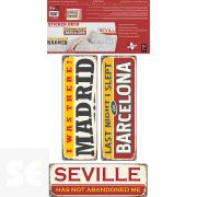 Stickers Deco - M-Bcn-S Placas 48x68 Cm