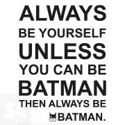 Stickers Deco - Be Batman 48x68 Cm