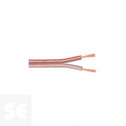 Cable Paralelo Audio Transparente Cobre 2x0,75/10 m