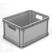 Caja (SIN TAPA) Robusto-Box Plástico Gris 20 l 40x30x22 cm
