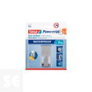 Powerstrips Waterproof Gancho Acero Inoxidable Baño