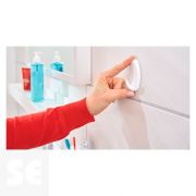 Ganchos Grandes + 4 Tiras Ovalados Cromados Opacos