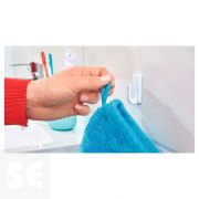 Ganchos Pequeños + 4 Tiras Clásicos Blancos