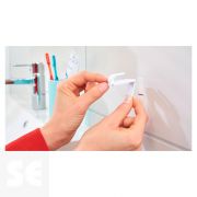 Ganchos Pequeños + 4 Tiras Clásicos Blancos