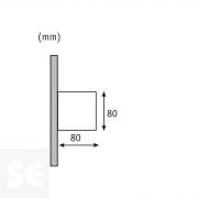 Lámpara de pared Led 2x3 W Ip65 Eck 80x80 Blanco Ref.18001