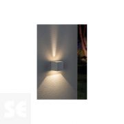 Lámpara de pared Led 2x3 W Ip65 Eck 80x80 Blanco Ref.18001