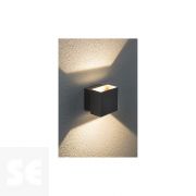 Lámpara de pared Led 2x3 W Ip65 Eck 100x100 Gris Ref.18002