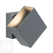 Lámpara de pared Led 2x3 W Ip65 Eck 100x100 Gris Ref.18002