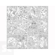 Colorear Forest 12 Diseños 24 Hojas 16x23cm.