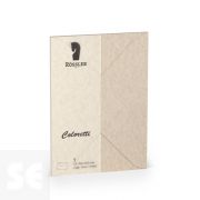 Sobre C-6 Papel 100 g Pergamino Marrón 105x148 mm (5 uds.)