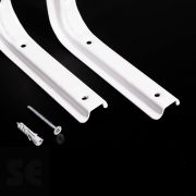 Soporte Escuadra Mod.210 Blanco 160x120 Tacos-Tornill. 2 Unds