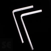 Soporte Escuadra Mod.210 Blanco 300x250 Tacos-Tornill. 2 Unds