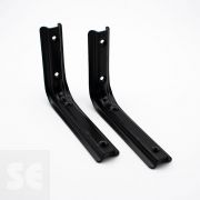 Soporte Escuadra Mod.210 Negro 160x120 Tacos-Tornill. 2 Unds