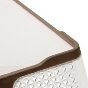 Bandeja Organizadora Plástico Gris 36x26x7 cm