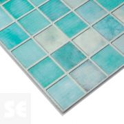 Plancha de Polipropileno celular estampado mosaico verde