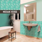 Plancha de Polipropileno celular estampado mosaico verde