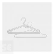 Perchas de Aluminio Plata 4 uds.