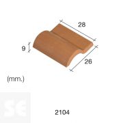 Teja Romana Roja 1/10  25Unds.