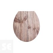 Tapa WC Inodoro Duroplast efecto Roble