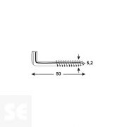 Alcayata Galvanizada 7x150mm. (4u.)