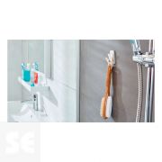 Powerstrips Waterproof Gancho Acero Y Blanco Grandes + Tiras